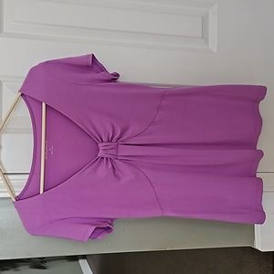 Willi Smith Purple Top Shirt Blouse Size M Medium